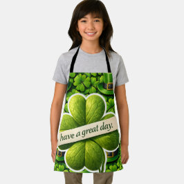 Tablier Trèfle chanceux Saint Patrick