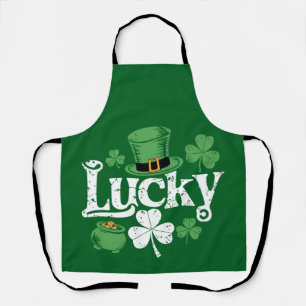 Tablier Trèfle Chanceux Saint-Patrick Shamrock Vintage