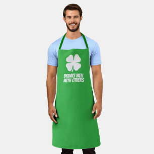 Tablier Trèfle chanceux vert St Patrick's Day drôle 