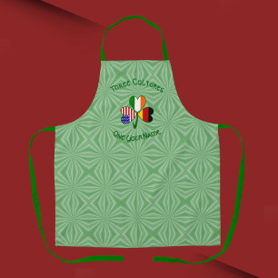 Tablier Trèfle personnalisé italo-irlandais américain