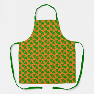 Tablier Trèfles irlandais Orange et Vert