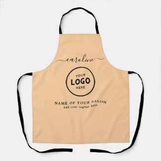 Tablier  Trendy Modern Salon Logo Apron