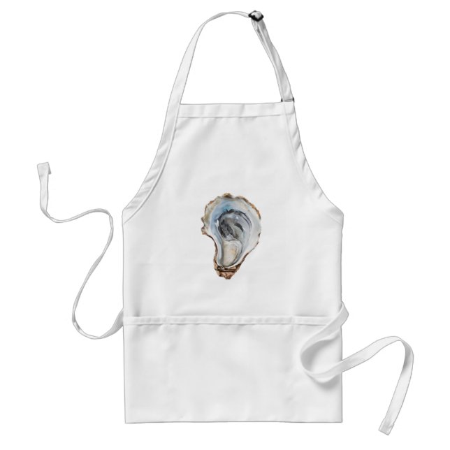 Tablier Trendy Watercolor Nautical Oyster  (Devant)