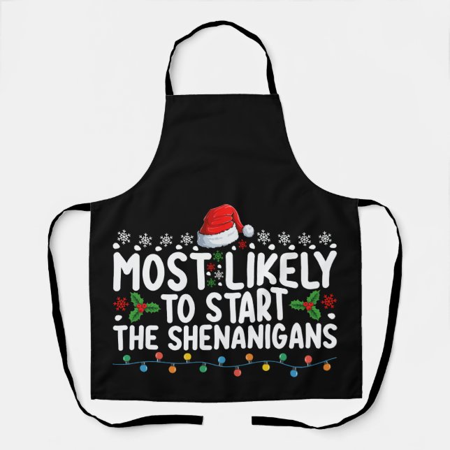 Tablier Très Probable De Commencer Le Noël Des Shenanigans (Recto)