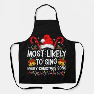 Tablier Très susceptible de chanter chaque chanson de Noël