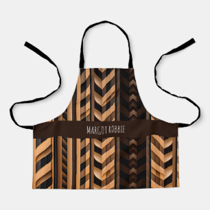 Tablier Tresse tressée en fer Brown Motif moderne