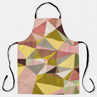 Tablier Triangles géométriques colorés Texture Abstraite.