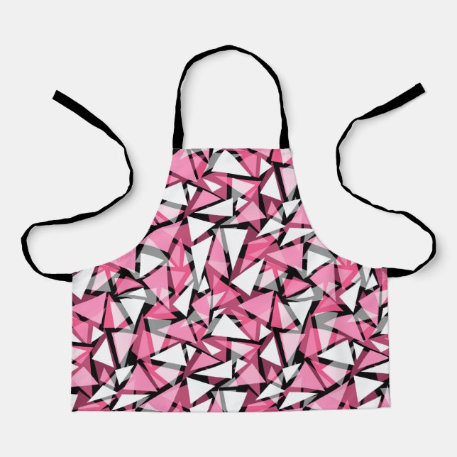 Tablier Triangles géométriques sans couture (Recto)