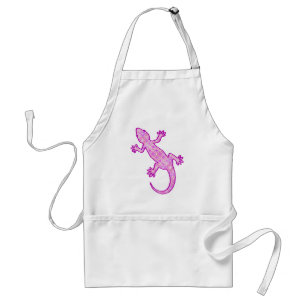 Tablier Tribal batik Gecko - orchid and shell pink