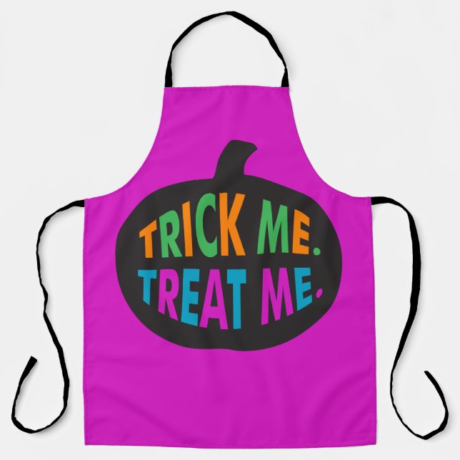 Tablier Trick Me Traite, Halloween Multi-Couleur (Recto)