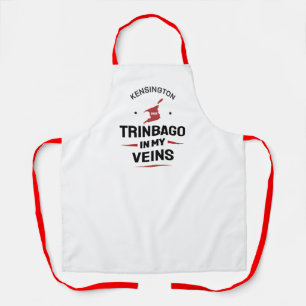 Tablier Trinbago dans mes veines Fierté Trini BLANC