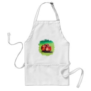 Tablier Trois pommes rouges