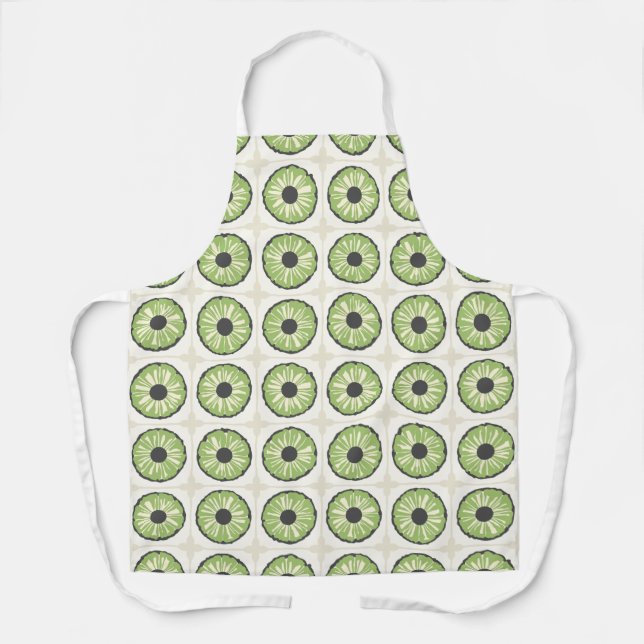 Tablier Tropic Slice vert feuille (Recto)