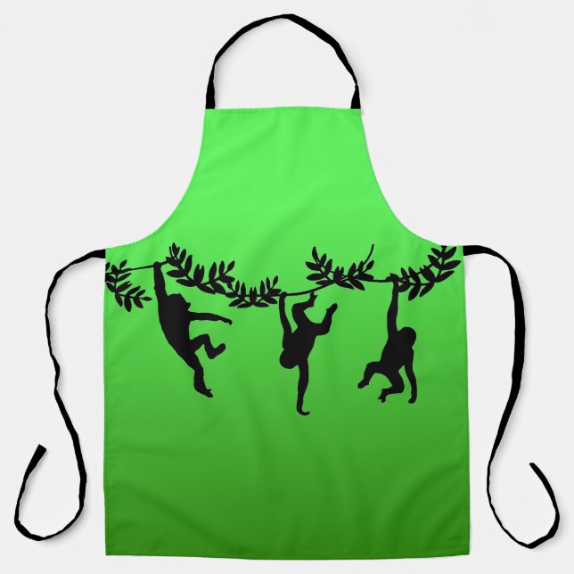 Tablier Troupe de singes (Recto)
