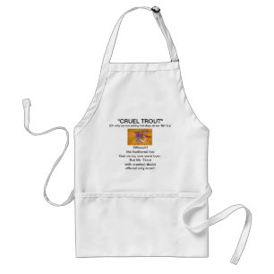 Tablier Truite mouchetée "rose et pourpre" Apron