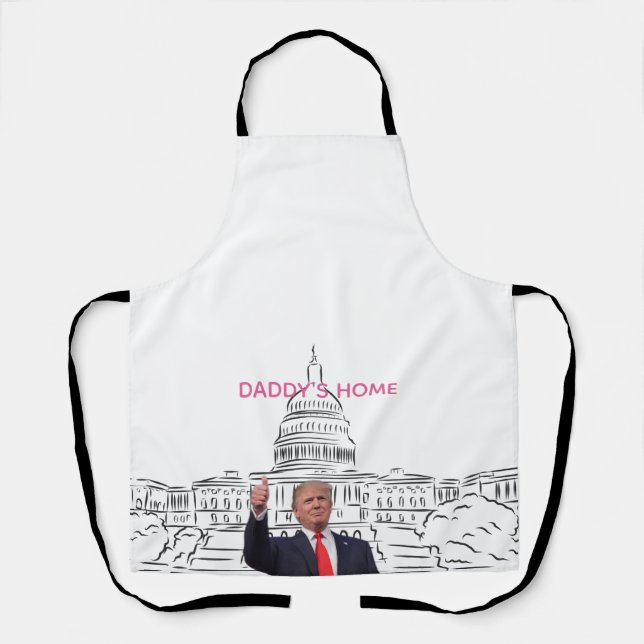 Tablier Trump 2024 Reprendre l'Amérique à la maison de pap (Recto)