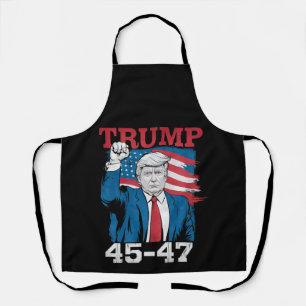 Tablier Trump 45 47 Vintage Retro USA American Drapeau