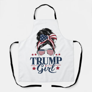 Tablier Trump Fille Chignon Décoiffé Trump 2024 Élection A