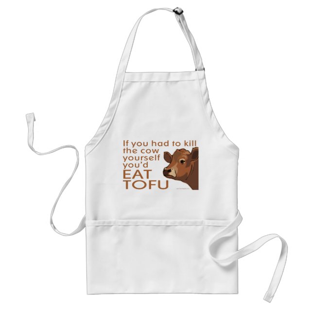 Tablier Tuer la vache - Vegan, végétarien (Devant)