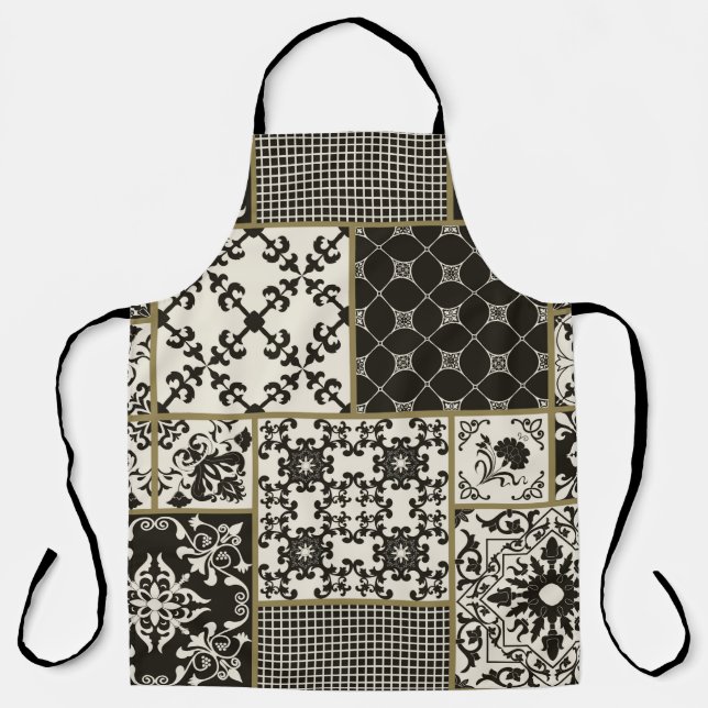 Tablier Tuile en patchwork sans couture avec Islam, arabe, (Recto)