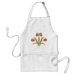 Tablier Tulip Vintage Coral Whimsical