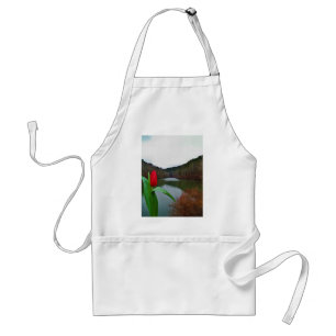 Tablier Tulipe rouge printanière au lac Arrowhead