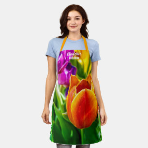 Tablier Tulipes fraîches et colorées