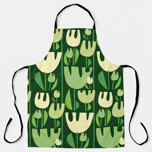 Tablier Tulipes Motif de style scandinave (Recto)