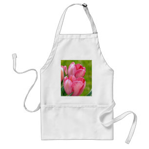 Tablier Tulipes roses