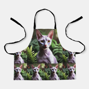 Tablier "Tuna le chat sans poils : lisse et soyeux"
