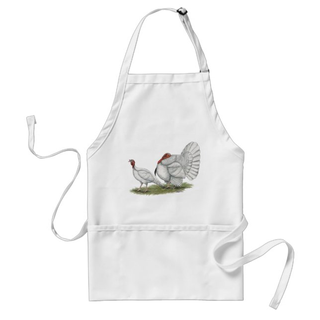 Tablier Turkeys White Holland (Devant)