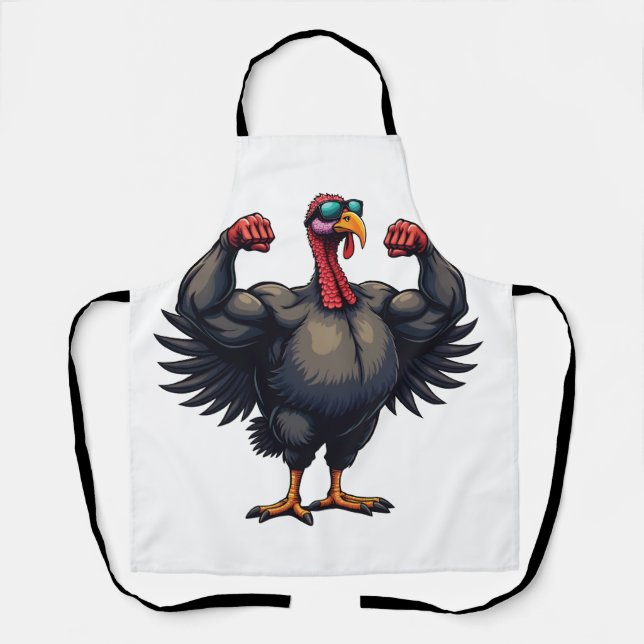 Tablier Turquie Bodybuilding Thanksgiving Day Gym entraîne (Recto)