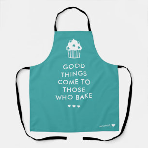 Tablier Turquoise White Cupcake Good Things Baking Ajouter