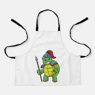 Tablier Turtle as Warrior with Spear & Helmet
