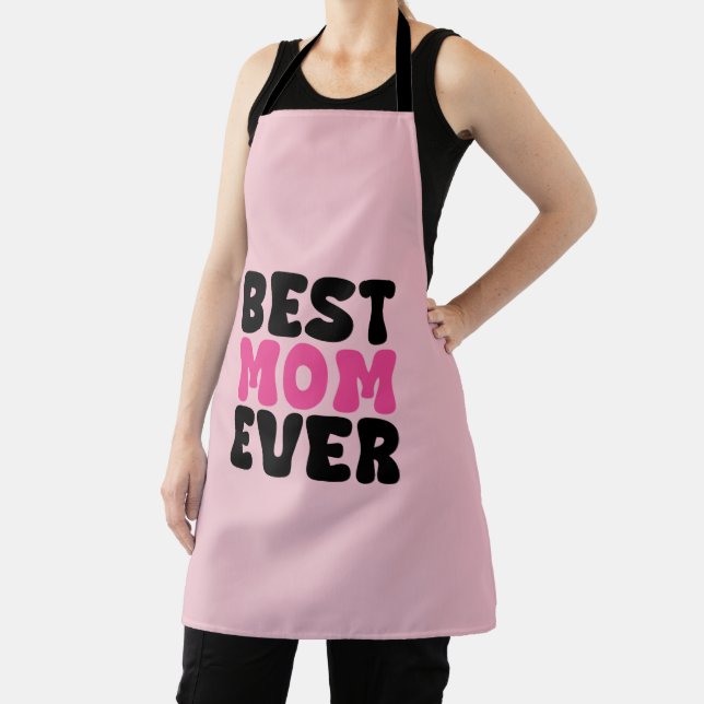 Tablier Typhographie de la meilleure maman jamais (Insitu)