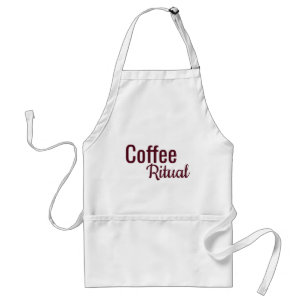 Tablier typographie Bourgogne rituel du café