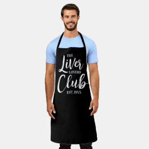 Tablier Typographie minimaliste amusante Le club des amour