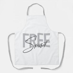 Tablier Typographie moderne, simple, cool de Free Spirit