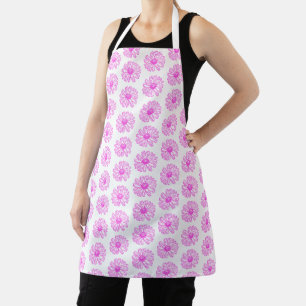 Tablier Ultra Rose Fleur de marguerite Impression, Hippie 