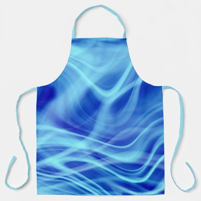 Tablier Un brouillard bleu mystique (Recto)