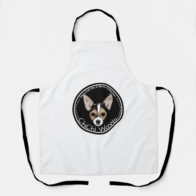 Tablier Un Cool original Chihuahua Black & Brown Graphisme (Recto)