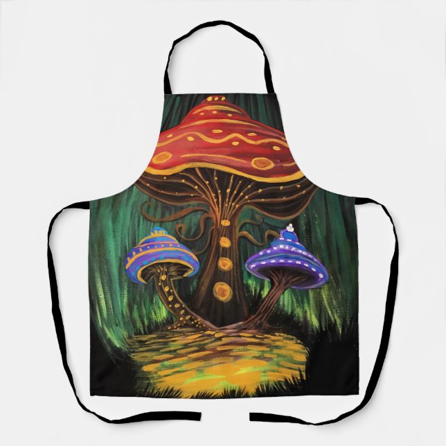 Tablier Un monde de champignons (Recto)