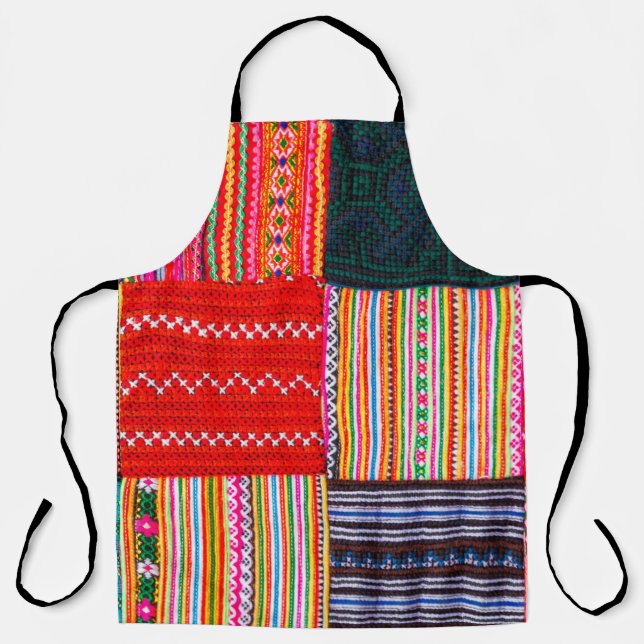 Tablier une surface composée en Patchwork de style asiatiq (Recto)