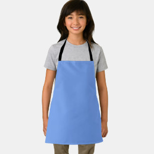 Tablier uni bleu ciel brillant