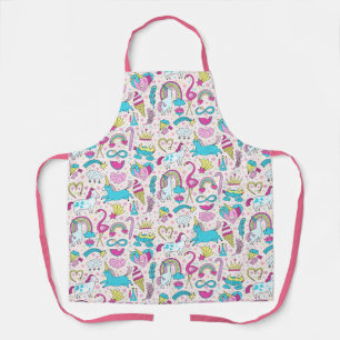 Tablier Unicorn Doodle Motif
