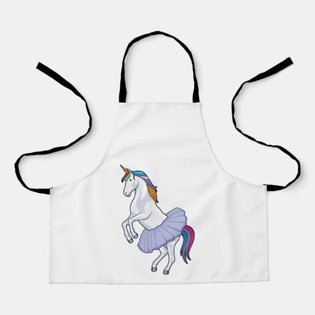 Tablier Unicorne au Ballet avec jupe (Recto)