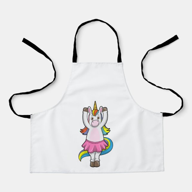 Tablier Unicorne au Ballet Dance avec jupe (Recto)