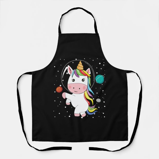 Tablier Unicorne Dans L'Espace (Recto)