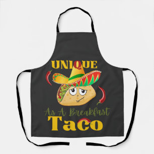 Tablier Unique En Petit Déjeuner Taco Joyeux Taco Souriant