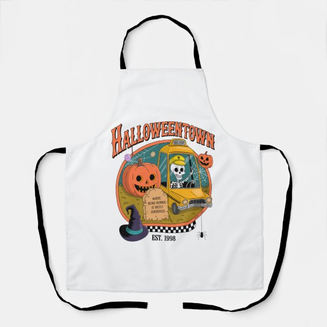 Tablier Université citrouille Halloweentown (Recto)